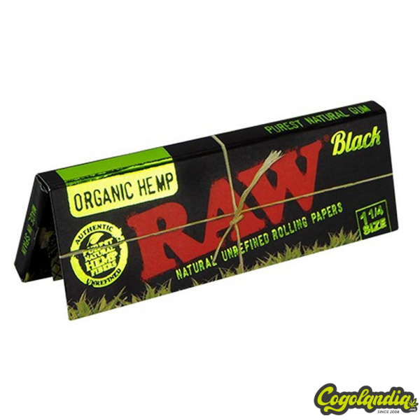 Papel Black 1/4 Orgánico - Raw