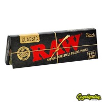 Papel Black 1 ¼ - Raw