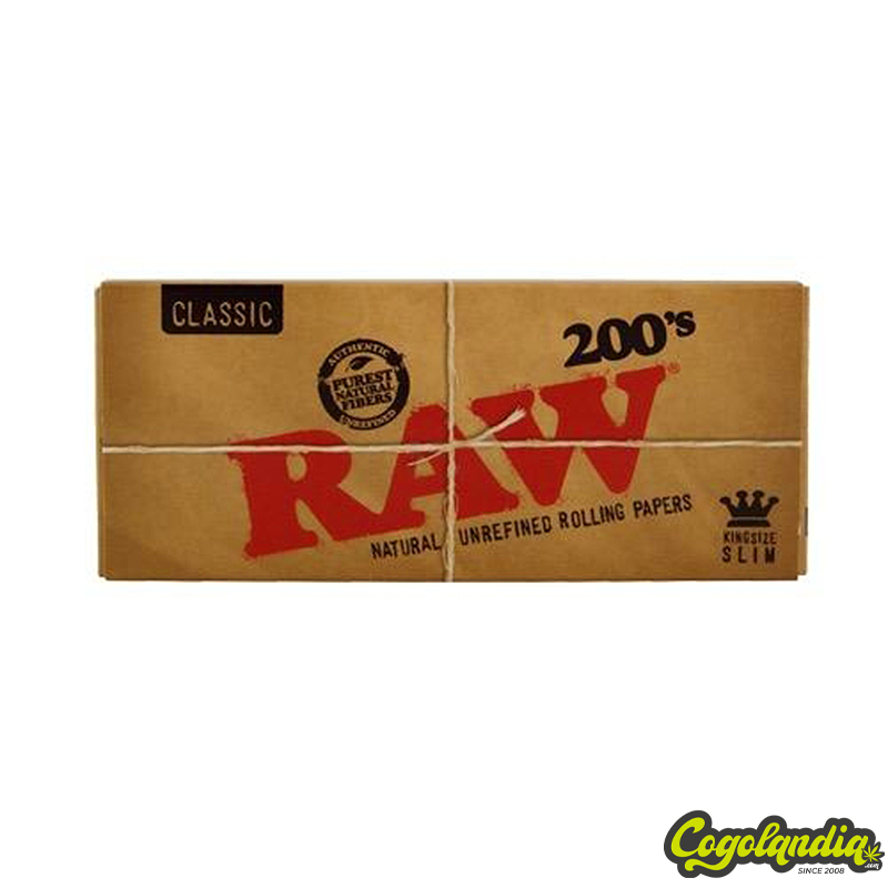 Papel Classic King Size Slim 200's - Raw