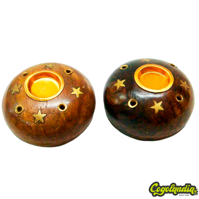 Incensario Madera Redondo Incensario Madera Redondo