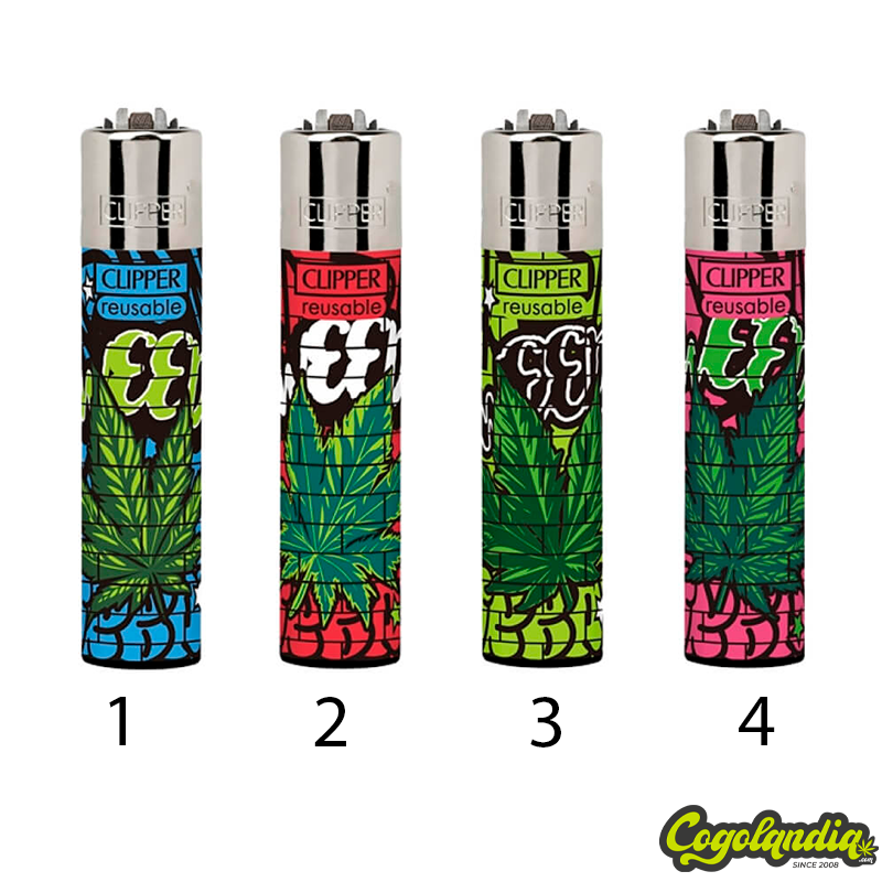 Mechero Clipper Classic Urban Weed 2 