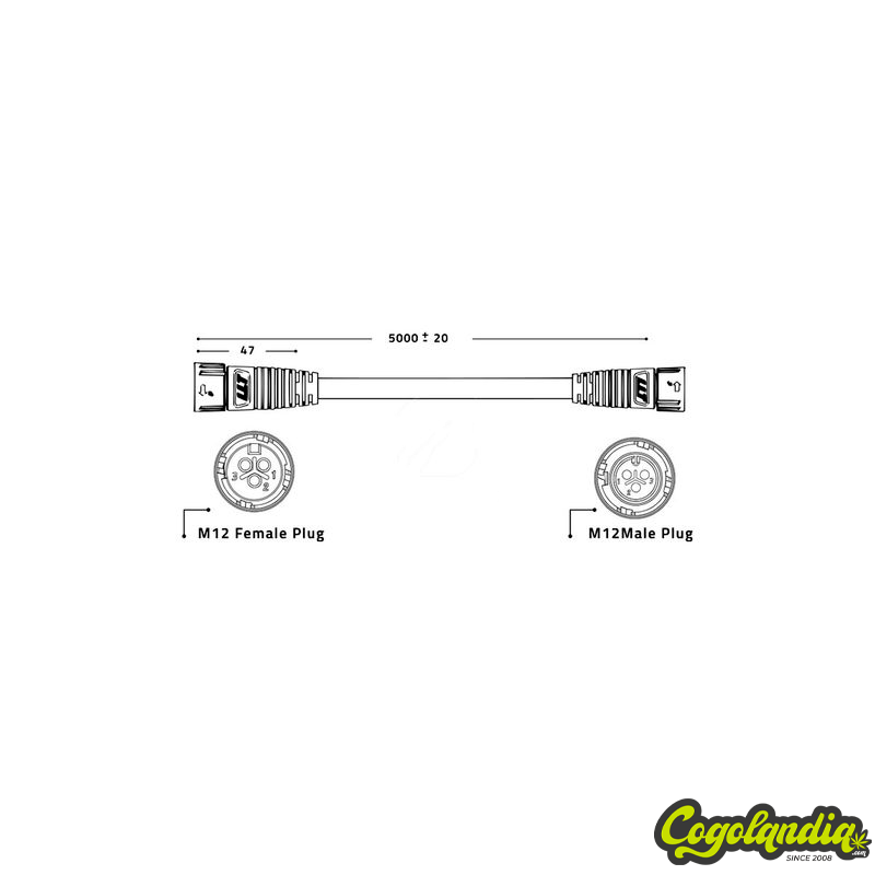 Cable de Control en Cadena LED 5 m Zeus - Lumatek