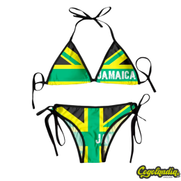 Bikini con Estampado de Jamaica