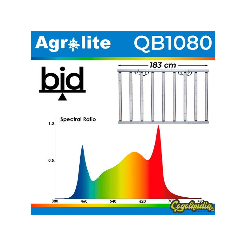 LED QB 1080W 2,9 BID - Agrolite 