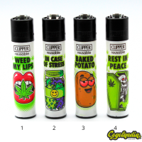 Mechero Clipper Weed Slogan