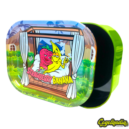 Caja Metal con Bandeja Strawberry Banana - Fast Buds 
