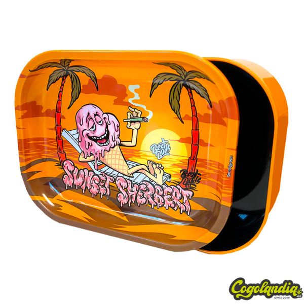 Caja Metal Con Bandeja Sunset Sherbet - Fast Buds