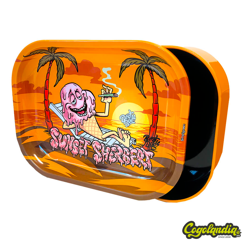 Caja Metal Con Bandeja Sunset Sherbet - Fast Buds