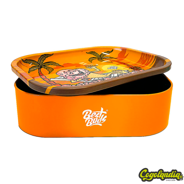 Caja Metal Con Bandeja Sunset Sherbet - Fast Buds