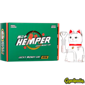 Bong de Cristal Luky Cat Bong - Hemper Accesorios para fumadores
