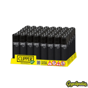 Mechero Soft Touch Black - Clipper 