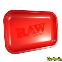 Bandeja Metálica Matte Red - Raw Accesorios para fumadores