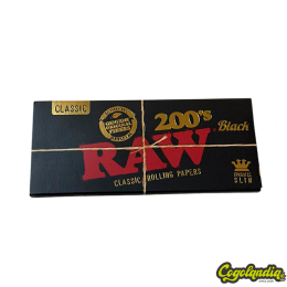 Papel Black King Size Slim 200's - Raw 