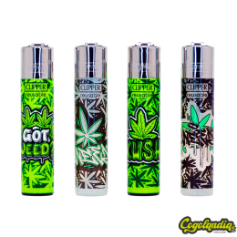Mechero Clipper Graffiti Leaves Accesorios para fumadores